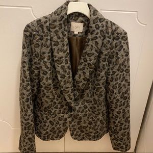 Ann Taylor Loft Leopard Blazer
